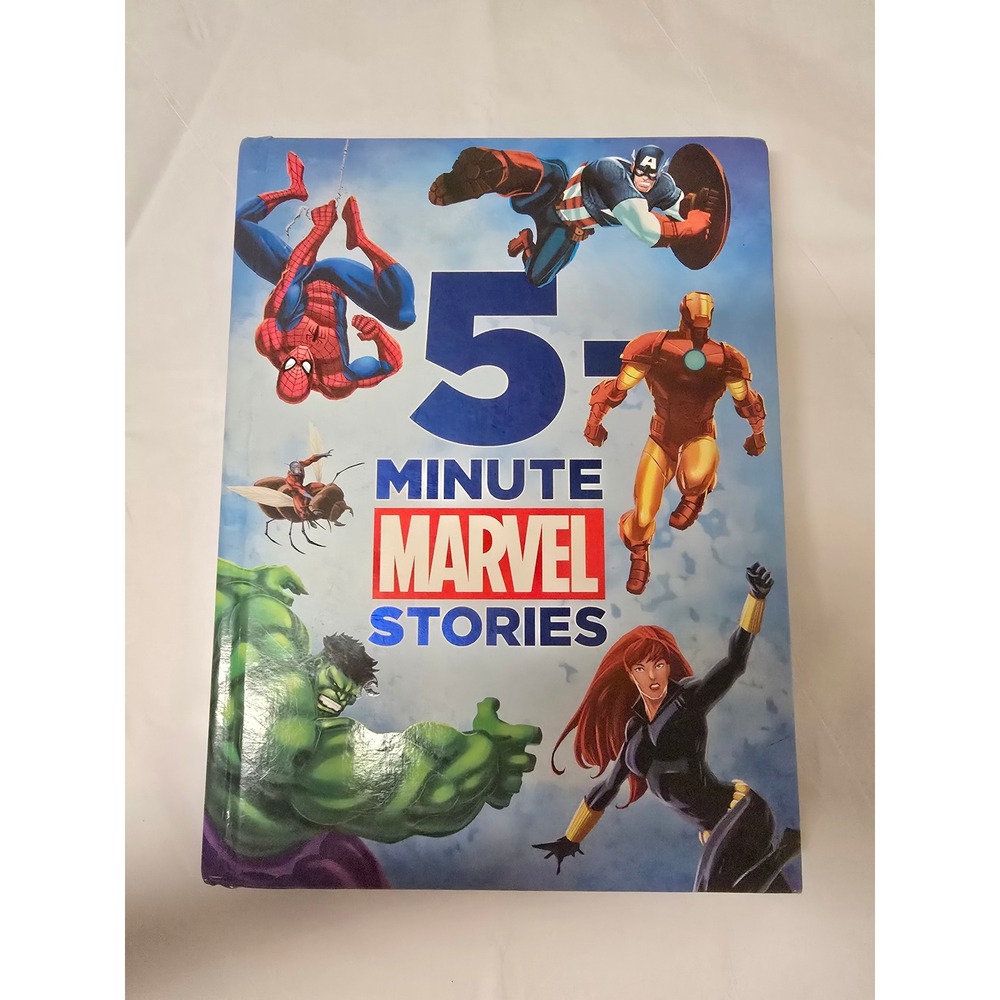 5-Minute Marvel Stories Hardcover Book First Edition Spider-Man Avengers X-Men